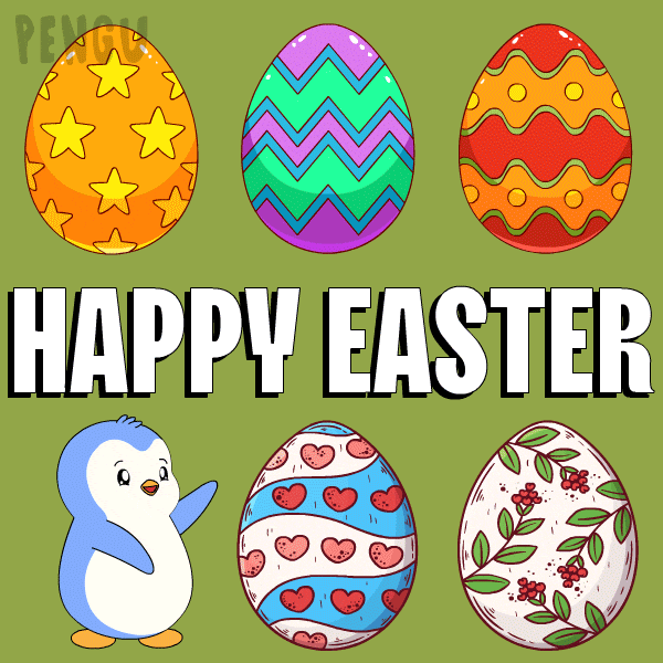 Easter Eggs Penguin GIF by Pudgy Penguins