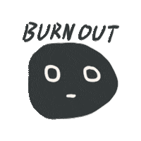 Burn Out Mood Sticker