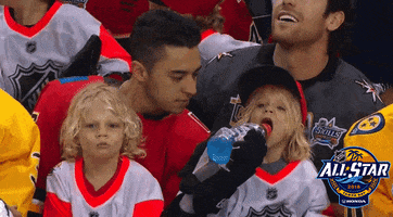 Ice Hockey Drinking GIF by NHL