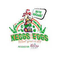 Kegs And Eggs Sticker by Coors Distributing Company