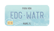 Edge Water Sticker by Pura Vida Miami