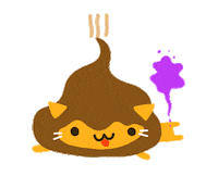 smelly poop Sticker by Cindy Suen