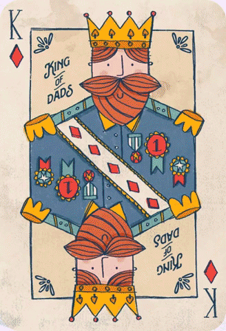 Fathers Day King GIF by Greetings Island