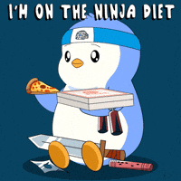 Hungry Pizza GIF by Pudgy Penguins