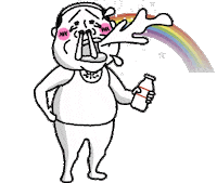 笑 Cracking Up Sticker