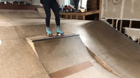 ChicksInBowls giphygifmaker rollerskate rollerskating cibtricktionary GIF