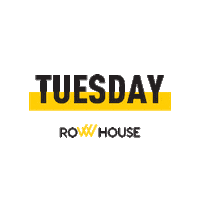 Tuesday Rowing Sticker by Row House