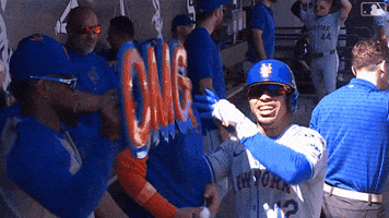 Home Run Omg GIF by New York Mets
