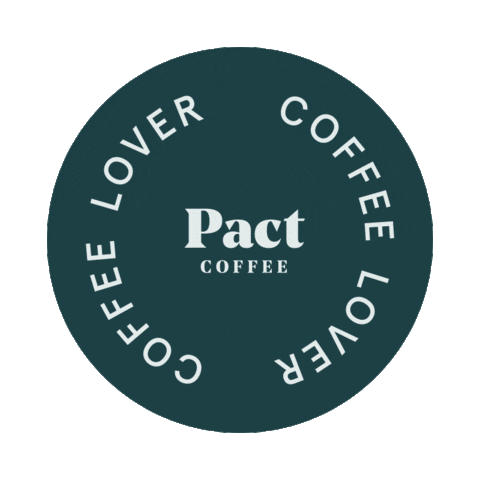 DrinkPactCoffee pact pact pact coffee pactcoffee coffee coffeelover latter Sticker