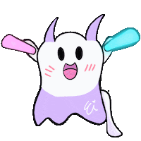 PersonaStudio kawaii ghost cheerleader ghostcat Sticker