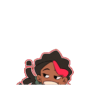 Girl What Sticker by Cabblow Studios