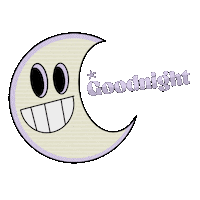 Good Night Cartoon Sticker by Deadlyie
