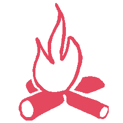 radicaladventureriders giphyupload fire campfire bonfire Sticker
