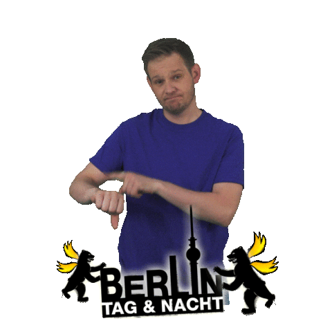 Hurry Up Reaction Sticker by Berlin – Tag & Nacht