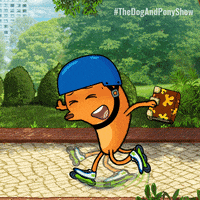 TreehouseDirect dog fall trip skating GIF