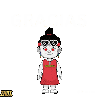 Muchas Gracias Sticker by Zhotcita