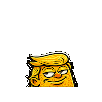 Cartoon Character Smile Sticker