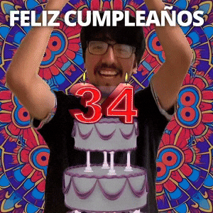 ¡Feliz 34.º cumpleaños!