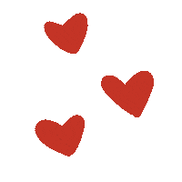 In Love Hearts Sticker by Andrea Caceres