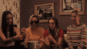 thebeachesband party wow yay late show GIF