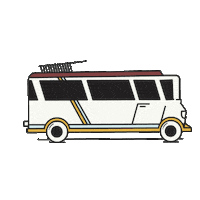 Bus Naomi Sticker by Ana Pérez López