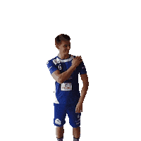 HandbalclubIzegem handball bluewhitedynamite handbalclubizegem Sticker