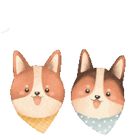 Corgi Hello Sticker