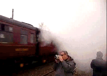 train filming GIF