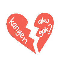 nadialupita love heart indonesia broken Sticker