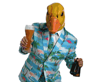 ingo-ohne-flamingo dance drink beer drunk Sticker