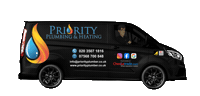 priorityplumber priorityplumber priorityplumbing priorityvan Sticker