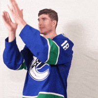 Pump Up Applause GIF by Vancouver Canucks