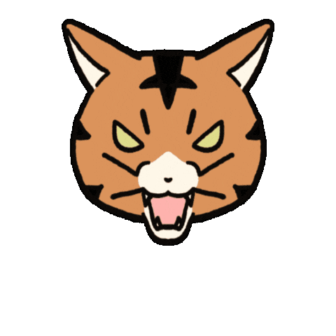 Angry Cat Sticker