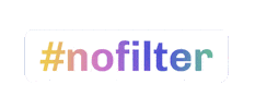 No Filter Sticker by overtonecolor