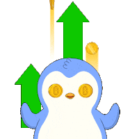 Crypto Bitcoin Sticker by Pudgy Penguins