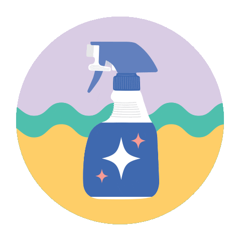 Cleaning Spray Sticker by Qanvast