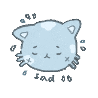 Sad Cat Sticker
