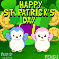 St Patricks Day Penguin GIF by Pudgy Penguins