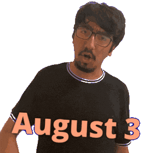 August 3 Sticker