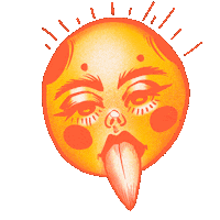 ladanidisena sun moon sunny suny Sticker