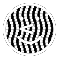 black and white smile Sticker by Friso Blankevoort