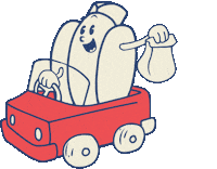 Hot Dog Basketball Sticker by El Chunky