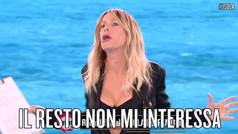 idc non mi interessa GIF by Isola dei Famosi