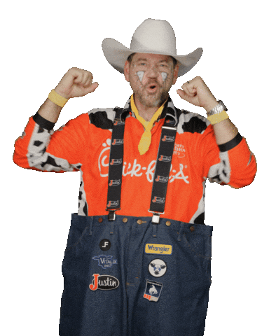 Lets Go Win Sticker by Justin Boots