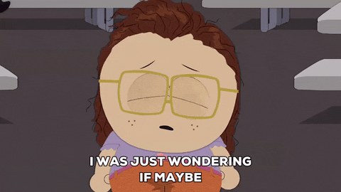 nervous hang out GIF by South Park 