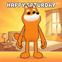 Happy Saturday Cute Cartoon GIF by BONK