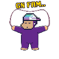 Good Night Sleeping Sticker by BigBrains