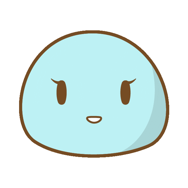mochimii happy fun cute food Sticker