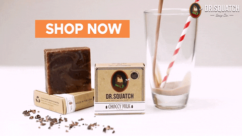 Chocolate Milk Shop GIF by DrSquatchSoapCo