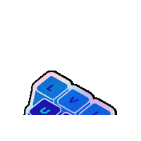 Level Up Holo Sticker by Displate